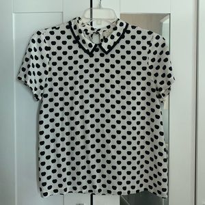 Kate Spade collared blouse. Size 10